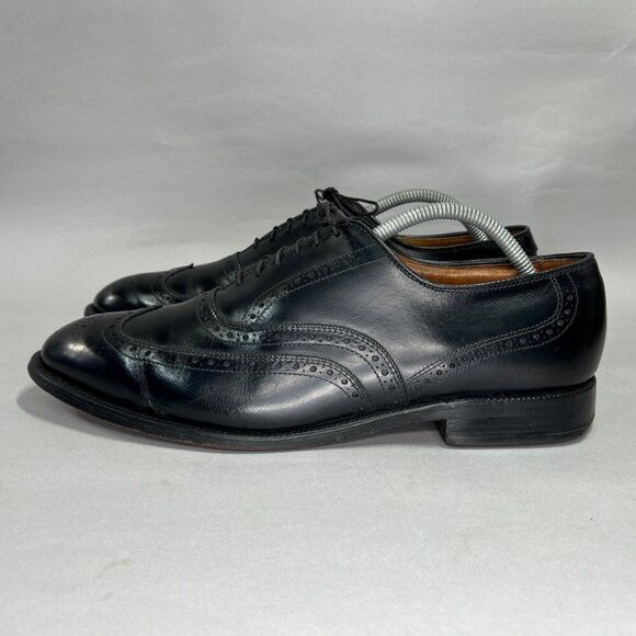 Allen Edmonds Chester‎ Oxfords Men\'s Size 10 Black Leather Wingtip Dress Shoes main image 12